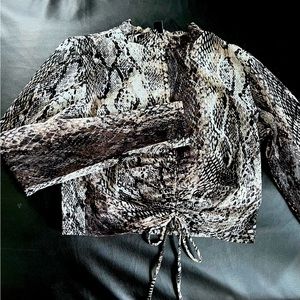 Snake Print Crop top